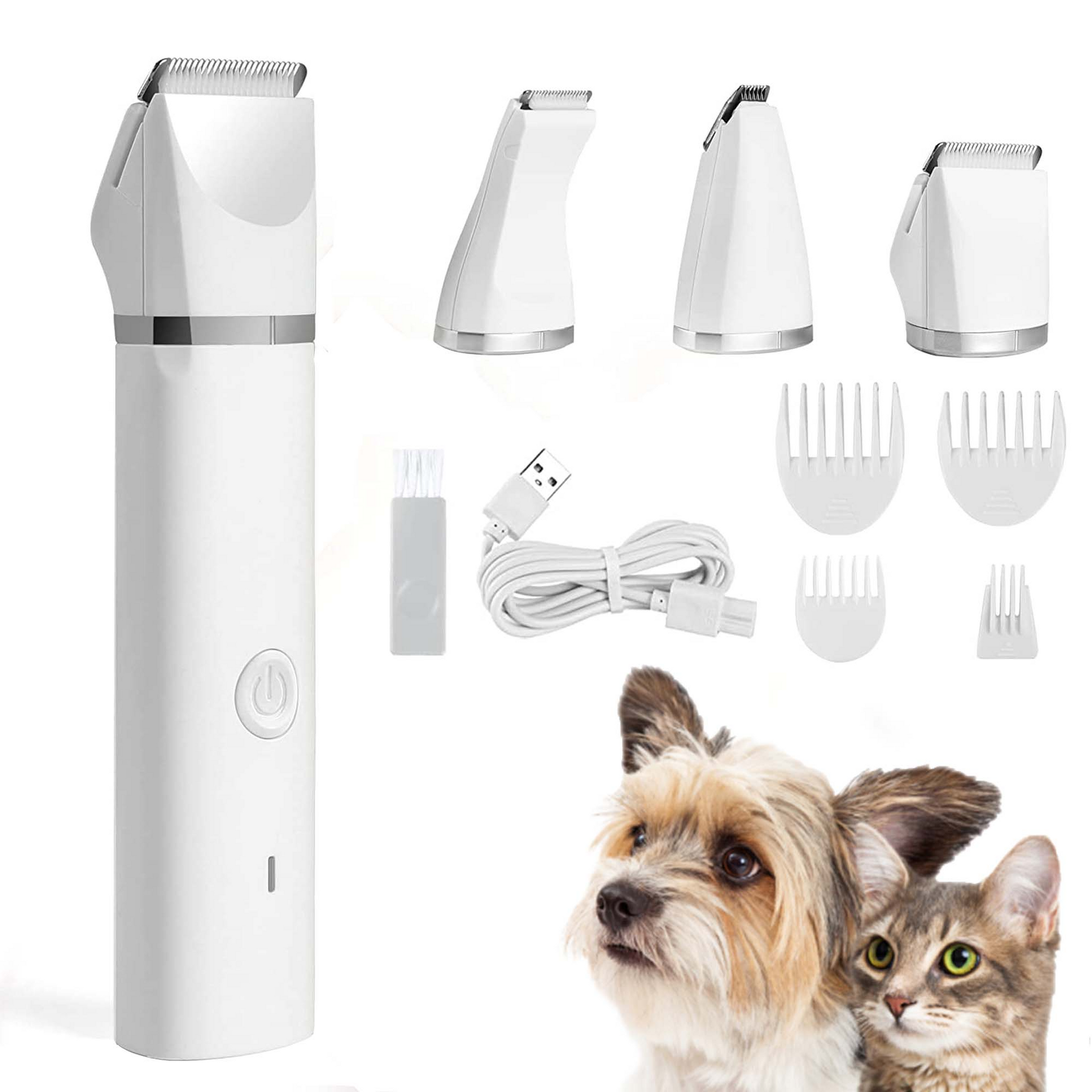 4 in 1 Pet Hair Clipper with 4 Blades Grooming Machine Trimmer & Nail Grinder Prefessional Haircut For Dogs Cats Drop Shipping - shoptrendbeast.com