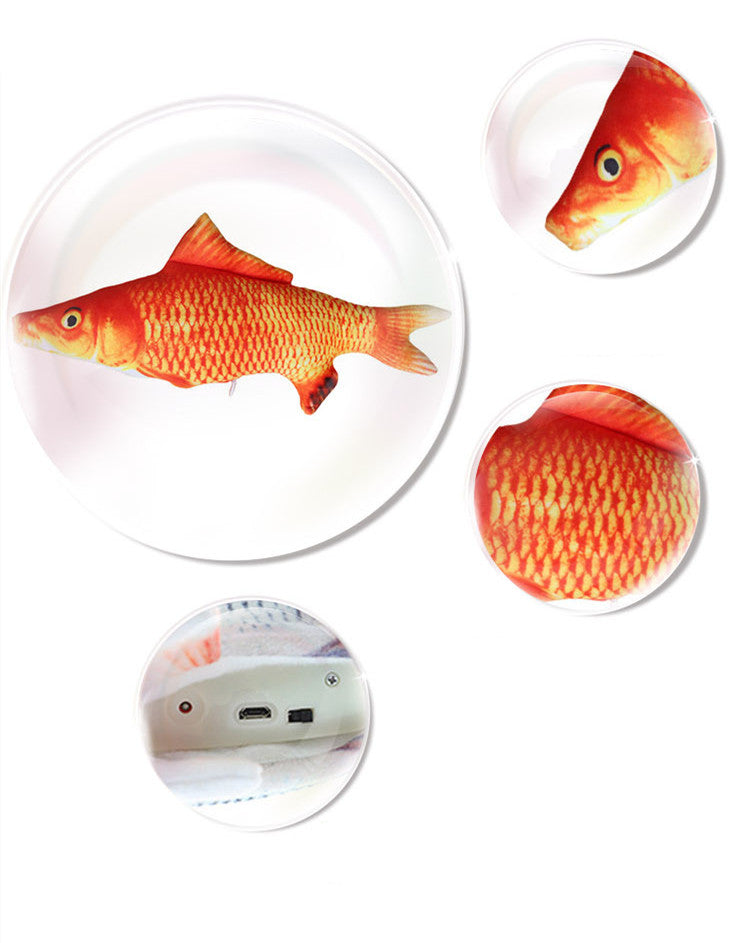 Fish Plush Catnip Pet Toy That Emulates The Beating Fish - shoptrendbeast.com