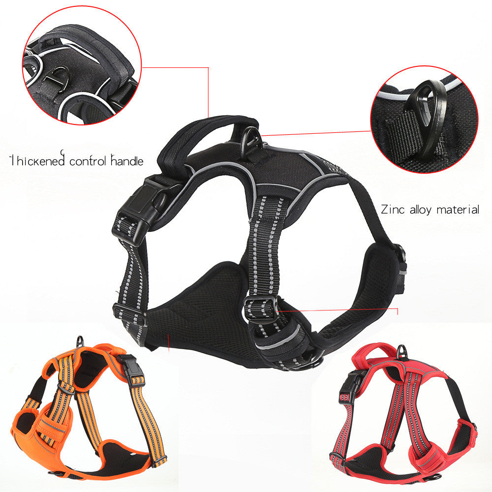 Dog Harness No Pull Breathable Reflective Pet Harness Vest - shoptrendbeast.com