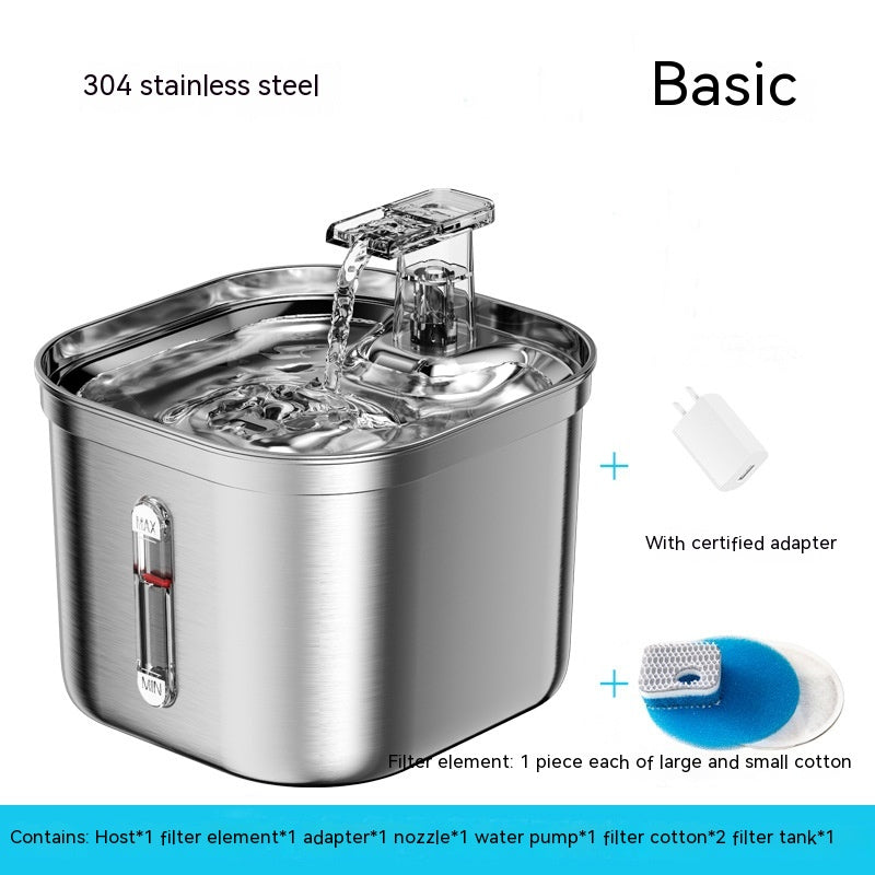 Stainless Steel Automatic Water Feeder - shoptrendbeast.com