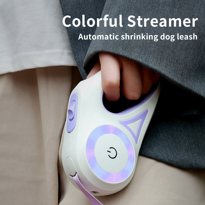 Dog Leash Retractable Leash And Dog Collar Spotlight Automatic Pet Dog Cat Traction Rope For Small Medium Dogs Pet Product - shoptrendbeast.com