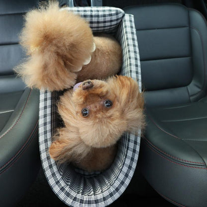 Portable Pet Dog Car Seat Central Control Nonslip Dog Carriers Safe Car Armrest Box Booster Kennel Bed For Small Cat Dog Travel - shoptrendbeast.com