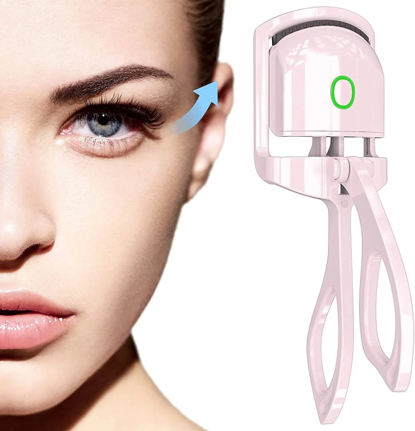 Ultraglow Electric Eyelash Curler Long-Lasting Curl for Perfectly Defined Lashes Your Professional Makeup Essential Eyelash Curlers Kit Lightweight Plastic Cosmetic Pack