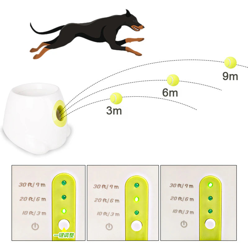 Catapult for Dogs Ball Launcher Dog Toy Tennis Ball Launcher Jumping Ball Pitbull Toys Tennis Ball Machine Automatic Throw Pet