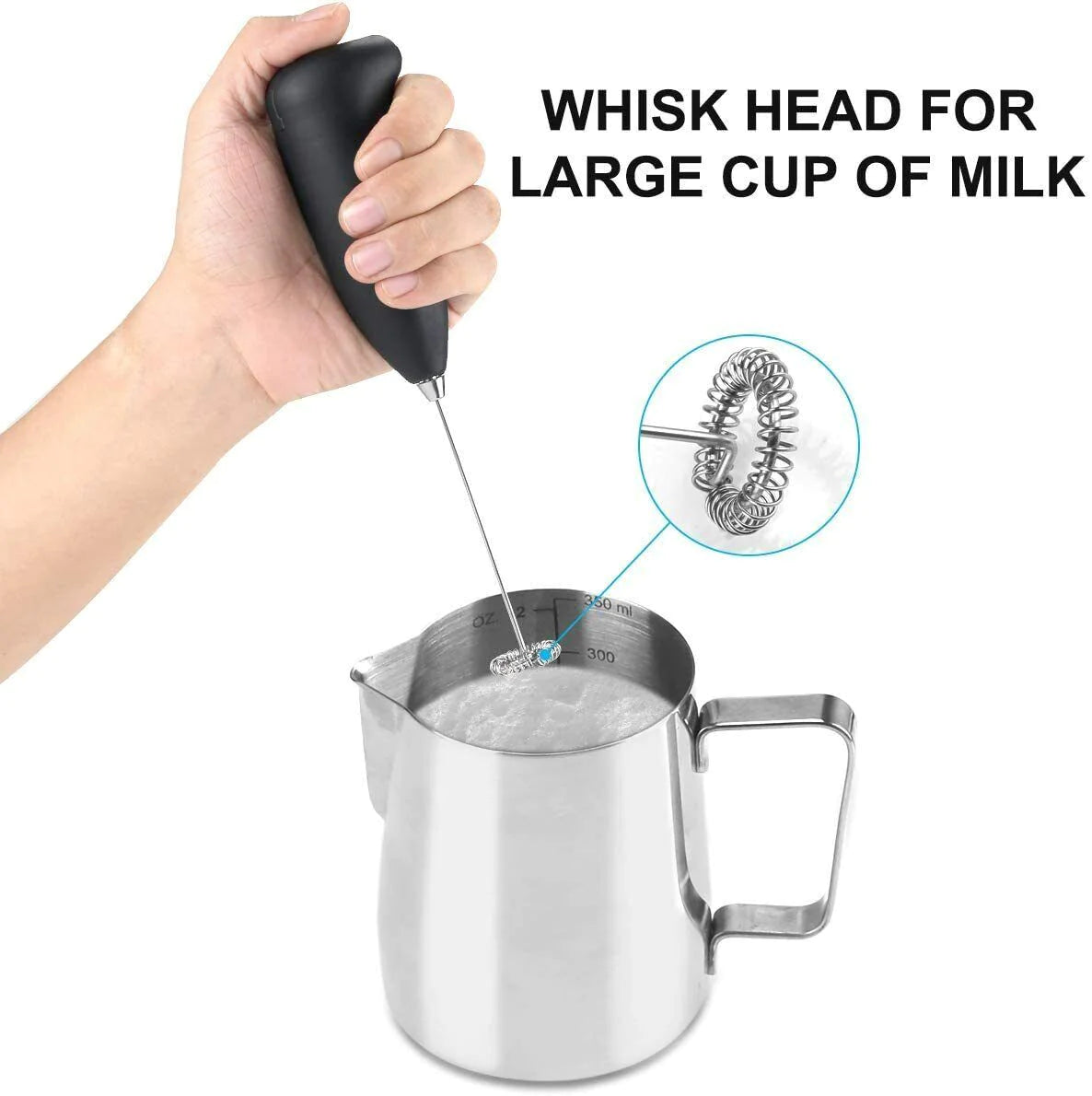 Electric Milk Frother Drink Foamer Whisk Mixer Stirrer Coffee Maker Eggbeater