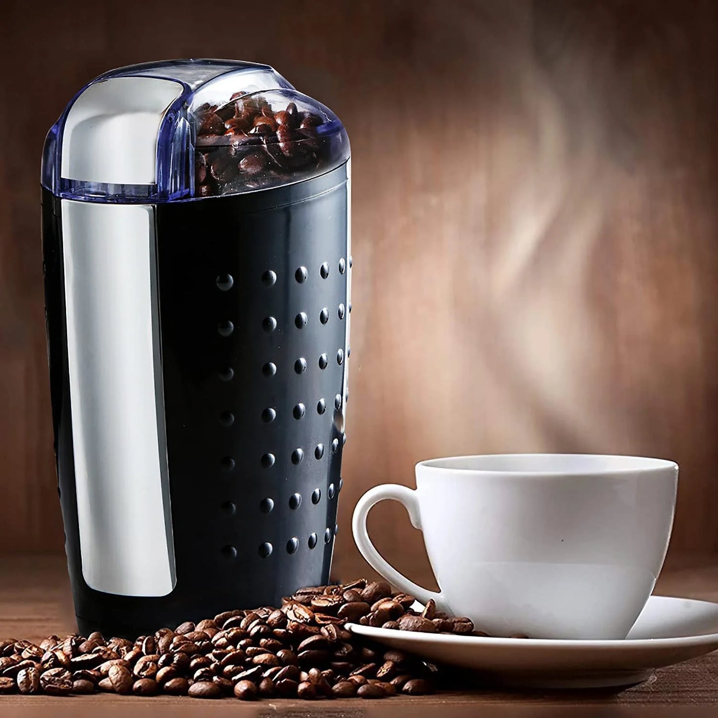 5 Core Coffee Grinder Herb Grinder Espresso Machine W Stainless Steel Blades Removable Chamber 150W Electric High Speed Nut Grinder - CG 01 BR & BL
