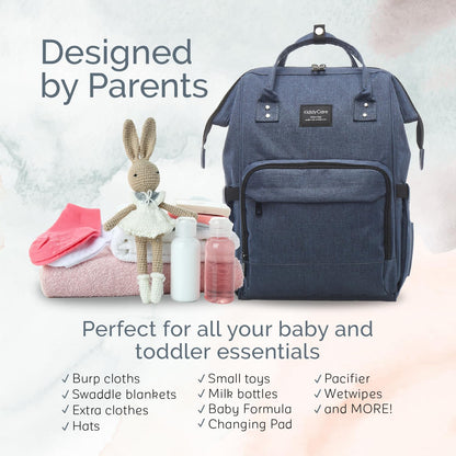Diaper Bag Backpack – Multi-Function Baby Bag, Maternity Nappy Bags for Travel, Large Capacity, Waterproof, Durable & Stylish for Woman and Men, Gray